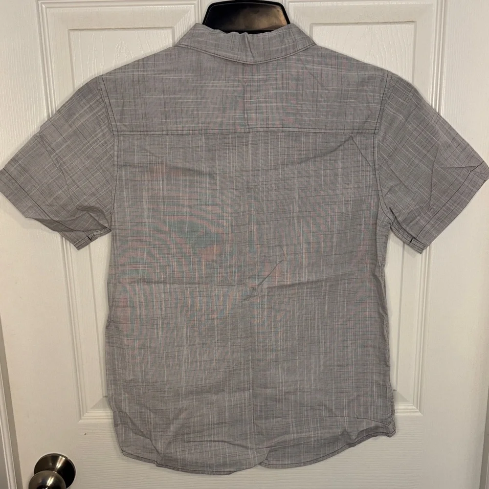 NWOT Sonoma Kids Gray Plaid Button Down Shirt